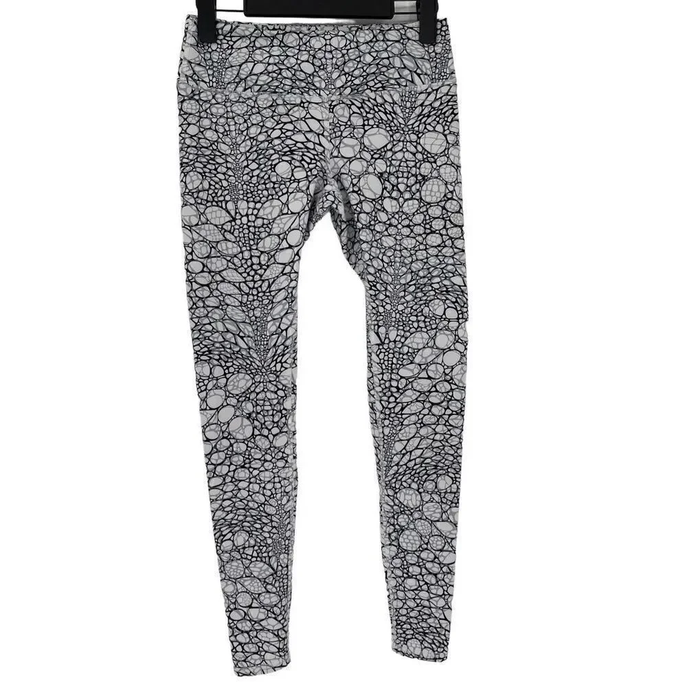 Alo Yoga Airbrushed Leggings Iguana White Performance Gym‎ Yoga Women Small